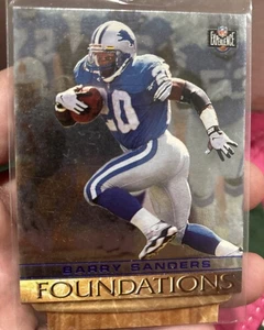 1996 NFL Experience Football Barry Sanders Foundations #F21 DETROIT LIONS - Picture 1 of 4