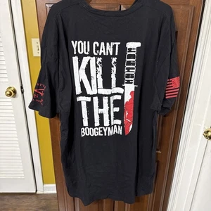 T-shirt nera stile Grunt taglia 4X Boogeyman RARA - Foto 1 di 3