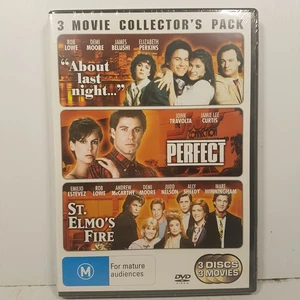 About last night / Perfect/ St Elmo's fire (3xDvd, Region 4 PAL) SEALED - Picture 1 of 5