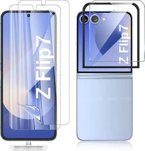 2 Sets Hydrogel TPU Screen Protector Full Cover For Samsung Z Flip6/Flip7/5/4/3 - Picture 1 of 7