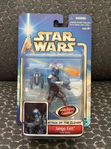 Star Wars JANGO FETT FINAL BATTLE GAUNTLET Action Figure 2002 Hasbro NEW MINT - Picture 1 of 2