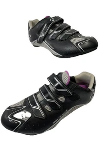 Bontrager Solstice Inform WSD Road Women's Size 10.5 Cycling Shoes Black Silver - Picture 1 of 9