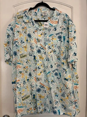 Camisa Disney Aulani Para Hombres 2xl Hawaiian Resort Vacaciones Mickey and Friends Nueva Con Etiquetas Foto 1 de 4