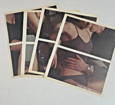 Emporio Armani 12 page magazine advertisement ad fashion spread from 2000 - Image 1 of 4