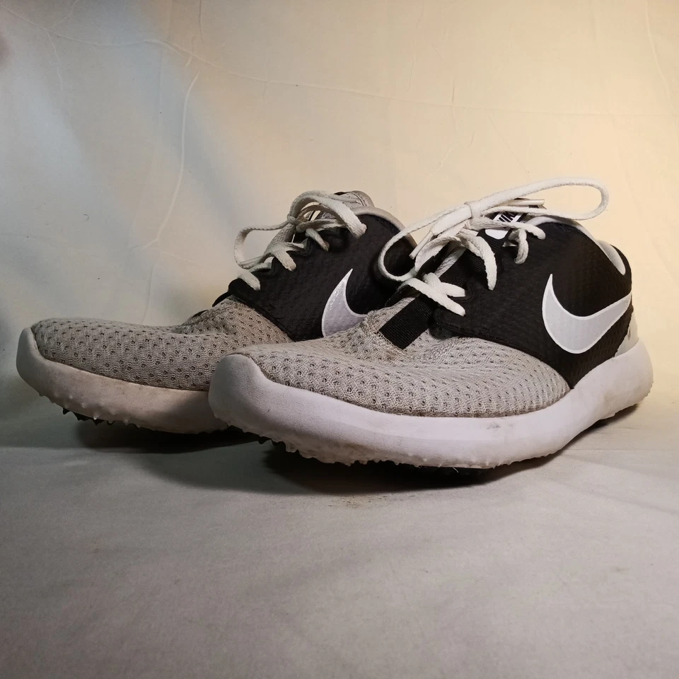 Nike Roshe G zapatos de golf negros/plateados/blancos para hombre talla 11 Raiders sin clavos Foto 1 de 4