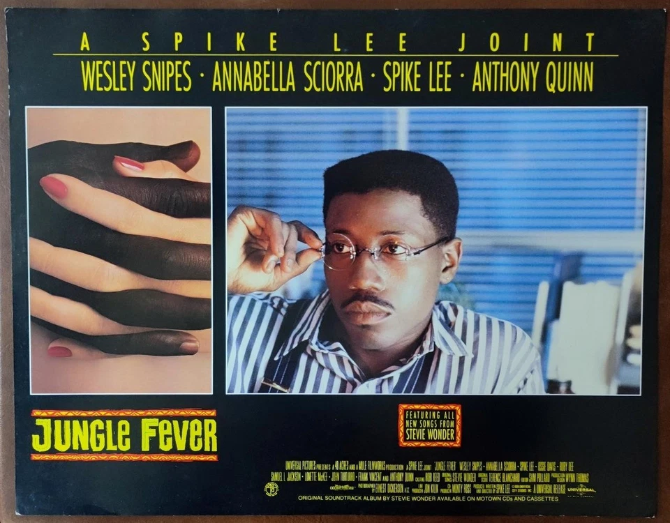 Tarjeta de vestíbulo original 1991 Wesley Snipes as Flipper Purify JUNGLE FEVER 13091 Foto 1 de 1