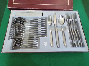WMF modelo LÜNEBURG cubiertos de mesa para 6 personas 24 piezas Cromargan ¡EXCELENTE! - Imagen 1 de 10