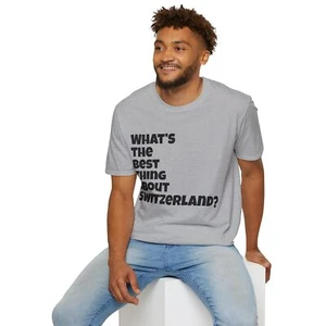 Dad Joke - Switzerland | Unisex Softstyle T-Shirt - FREE SHIPPING! - Picture 1 of 13