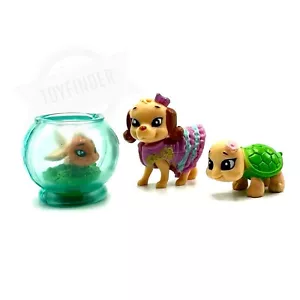Y2K POLLY POCKET Mini Pets Lot GOLDFISCH WELPE HUND SCHILDKRÖTE Anziehtiere RAR - Bild 1 von 6