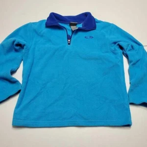 C9 By Champion Boys 1/4 Zip Fleece Pullover Blue Collared Long Sleeves S 6/7 - Picture 1 of 6