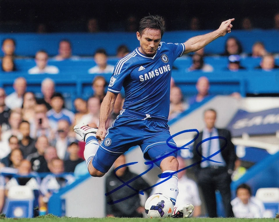 FOTO DE FÚTBOL FIRMADA AUTOGRAFIADA DE FRANK LAMPARD INGLATERRA CHELSEA NUEVA YORK FC 8X10 Foto 1 de 1