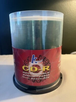 100 K Hypermedia CD-R Recordable 80MIN/700MB Multi Speed 32X Discs - Image 1 of 4