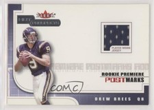 2001 Fleer Hot Prospects Premiere Postmarks Jerseys /1775 Drew Brees Rookie RC