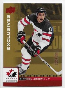 17/18 UD TEAM CANADA JUNIORS EXCLUSIVES PARALLEL /199 (#1-100) U-Pick From List