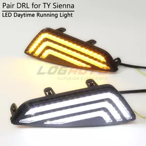For Toyota Sienna XSE 2021+ LED Daytime Running Light DRL Fog Lamp Dynamic Turn - Foto 1 di 11