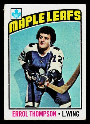 1976-77 Topps #259 Errol Thompson Toronto Maple Leafs Hockey Card - Image 1 of 2