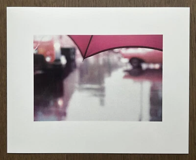RARE! Saul Leiter - Purple Umbrella 1950s, Original Collotype Color Print, 2020 - Image 1 of 4
