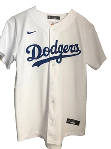 Nike Mookie Betts Los Angeles Dodgers Grey Jersey Size L 14-16 - Picture 1 of 5