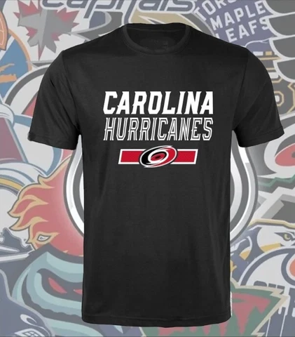 Men's Carolina Hurricanes Levelwear Black Richmond Undisputed T-Shirt S-3XL Cover