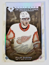 2019 Ultimate Collection Introductions Gold Filip Zadina #UI-20 Rookie Auto RC