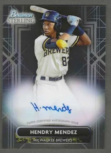 2022 Bowman Sterling #PA-HM Hendry Mendez Prospect Autographs - Bild 1 von 2