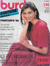 Magazine BURDA COUTURE FACILE 9501 - Printemps 95 - 20 modèles Tailles 36 à 46