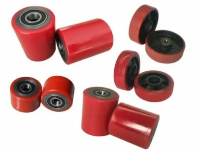 RUOTA RUOTE ROTELLA CARRELLO TRANSPALLETS CUSCINETTI ROTELLE CARICHI PESANTI    - Immagine 1 di 2