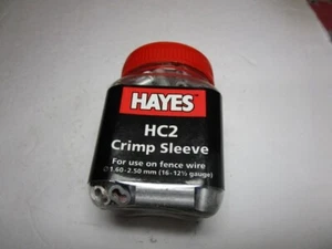 Hayes Tools 807979 HC2 Crimp Sleeve 2.50mm 12 1/2 gauge for use on fence wire - Picture 1 of 5