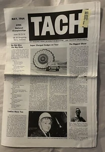 1964 TACH AHRA drag racing magazine-May Originally mailed to known TX drag racer - Picture 1 of 4