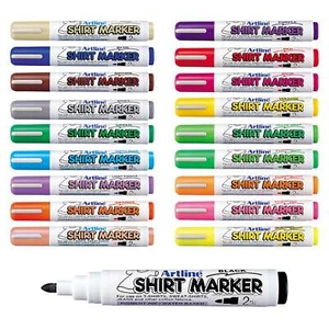 Artline Shirt Marker Pen 2mm Clothing Cotton Apparel Fabric Textile Markers Pens - Picture 1 of 25