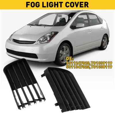 JUEGO PAR CUBIERTA LÁMPARA ANTINIEBLA IZQUIERDA Y DERECHA PARA TOYOTA PRIUS BASE 2005 2006 2007 2008 Foto 1 de 4