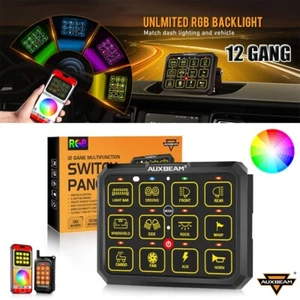 AC-1200 RGB 12 Gang Switch Panel APP Control Set Toggle/ Momentary/ Pulsed Mode - Picture 1 of 12