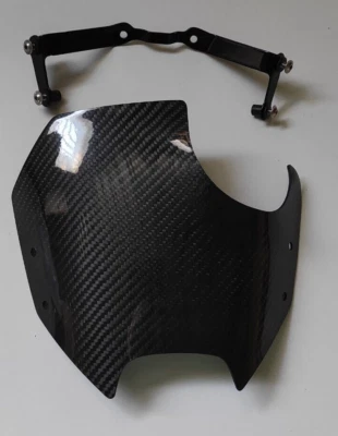 Yamaha MT-03 660 parabrisa fibra carbono con  MT 03 MT03 2006-2014 kit montaje - Immagine 1 di 4
