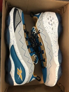 Reebok New DMX Run 10 MU Predator Trainers Grey Gold iverson pump DV5114 sz 9 - Picture 1 of 3