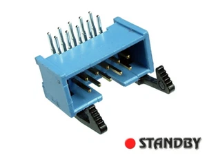 5pcs IDC 10pin, 501-1007E T&B, Box Header with short Latches, Square Right-Angle - Bild 1 von 2