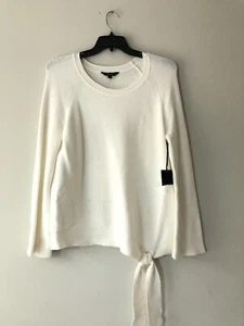 Simply Vera round neck long  sleeve knit Beige blouse women's size L Soft - Picture 1 of 7