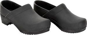 Sanita Damen Offener Clog Wood-Julie Closed Black - Picture 1 of 27