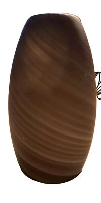 8" Brown & Tan Glass Pendant Globe Light Covering  - Image 1 of 3