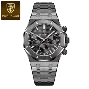 POEDAGAR 926 Quarzuhr mit Chronograph & Datum - Bild 1 von 22