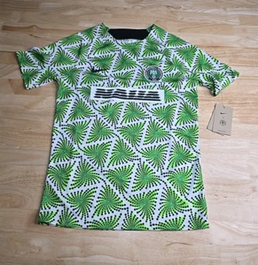 Nike Nigeria Prematch Soccer Jersey Men's Size Small NWT DM9551-398 - Picture 1 of 5