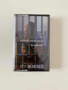 Monica Naranjo & Bunbury CASSETTE NEGRO REMIXES ¡Ey! NUEVO PRECINTADO mimetika - Imagen 1 de 2
