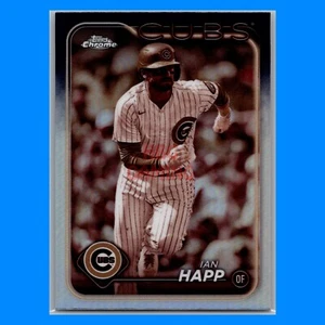 Topps Chrome 2024 Ian Happ #184 Sepia Refractor - Chicago Cubs Baseballkarte - Bild 1 von 2