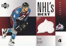 2004-05 Upper Deck Hockey's Best JERSEY #NB-RB Rob Blake