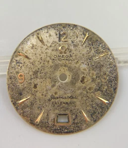 Calendario Omega Seamaster Original Vintage Ref 2757 Cal. Esfera dorada 355 27,5 mm - Imagen 1 de 10