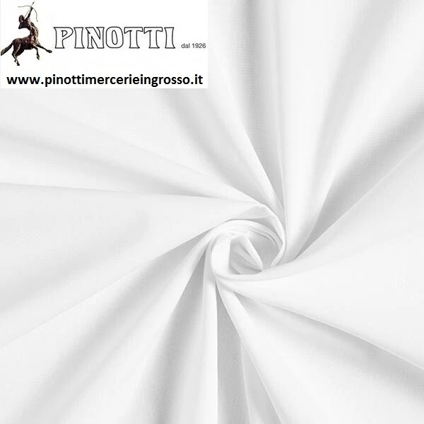 TESSUTO STOFFA PELLE UOVO-OVO BIANCO IN PURO COTONE VENDITA AL METRO/ALTO=CM 300