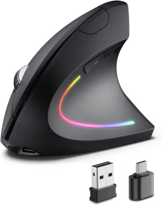 Open Box - Pojtk Ergonomic Wireless Rechargeable Mouse - Image 1 of 4