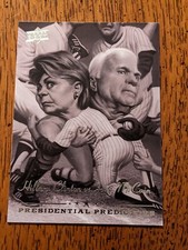 2008 Upper Deck Presidential Predictor Hillary Clinton John McCain #PP-13A Card