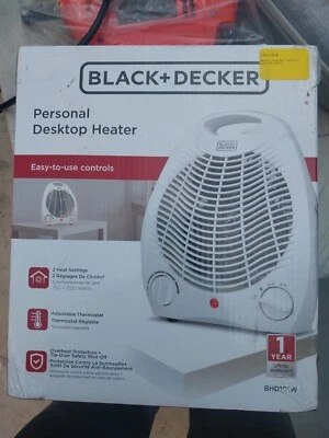 BLACK+DECKER Personal Desktop Heater - White (BDH101W) - Image 1 of 2