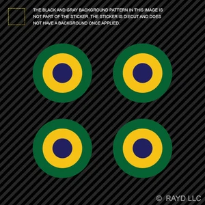 (4x) 1.5" Brazilian Naval Aviation Roundel Sticker Die Cut Decal Brazil BRA BA - Bild 1 von 1