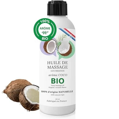 Huile de Massage Comestible Érotique Sensuel Chauffante Relaxante BIO Profess... - Photo 1/4